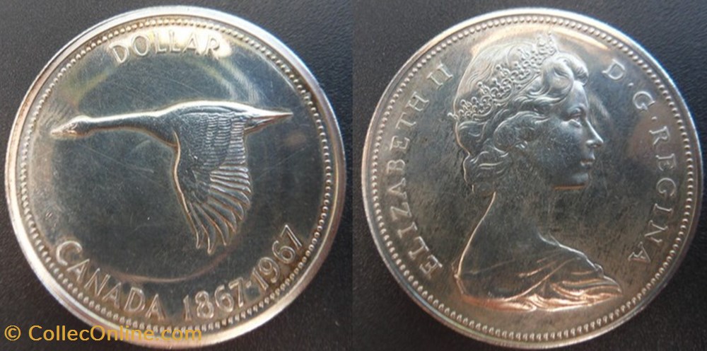 Canada 1 Dollar 1967 Centenaire de la Confédération monnaies monde canada 1 dollar 1967 centenaire de la confederation