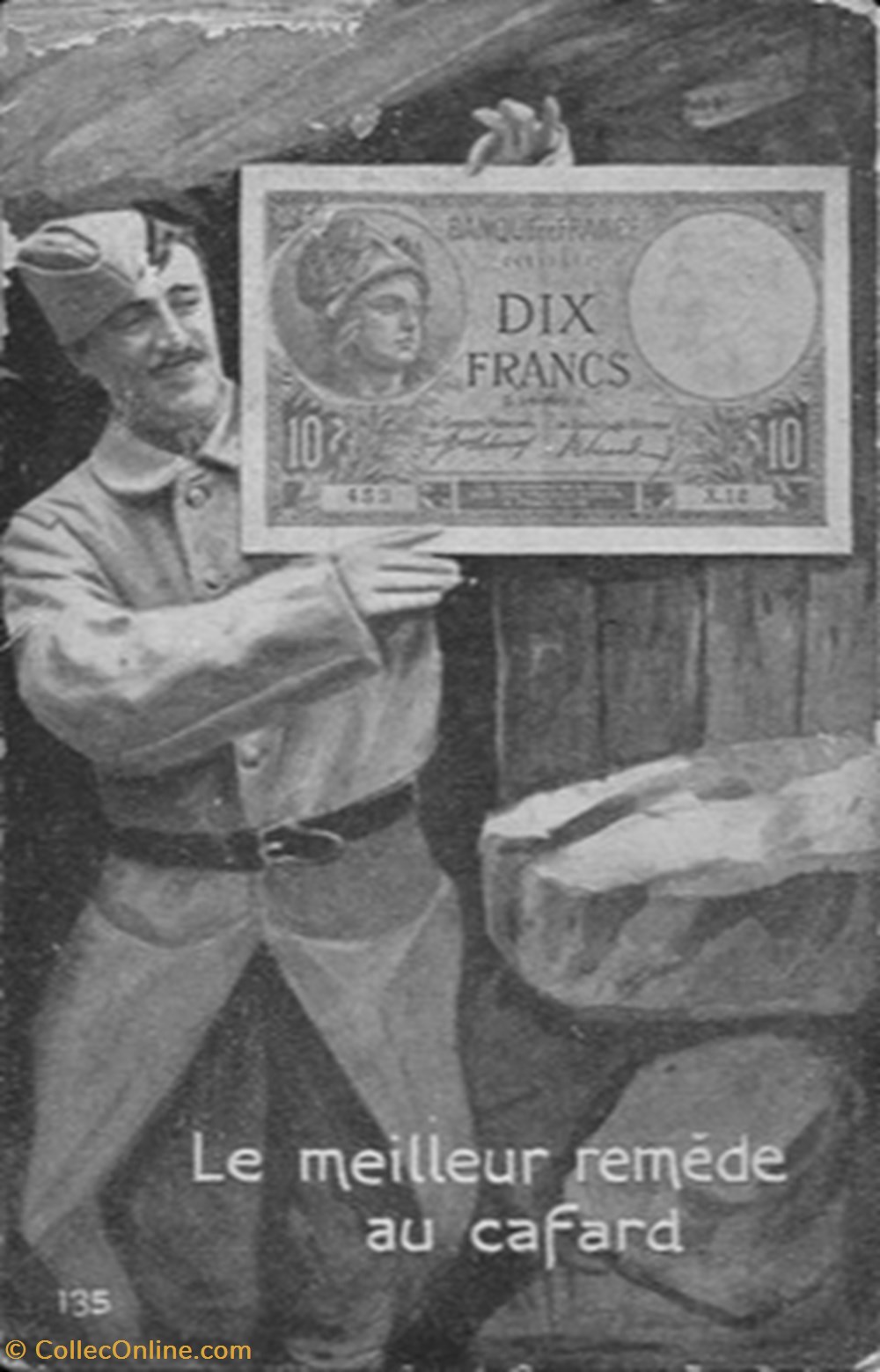 divers carte postale le meilleur remede au cafard 1917