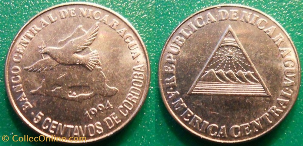 5 Centavos 1994 monnaie monde nicaragua 5 centavos 1994