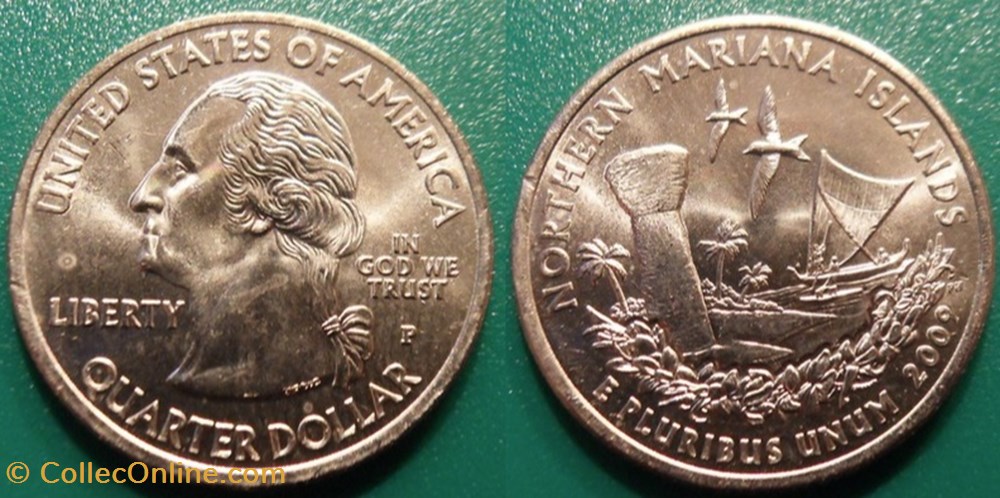 1/4 dollar 2009 P Northern Mariana Islands monnaie monde etat uni 1 4 dollar 2009 p northern mariana islands