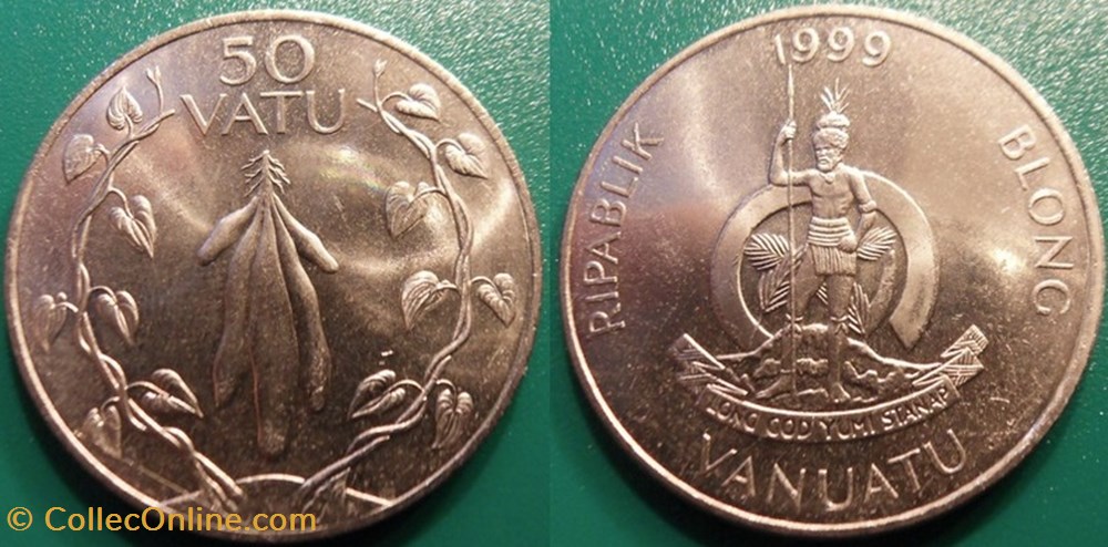 50 Vatu 1999 monnaie monde vanuatu 50 vatu 1999