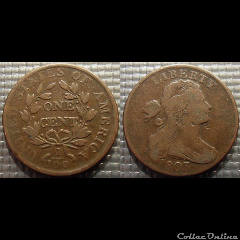 USA One Cent 1803 monnaie monde usa one cent 1803