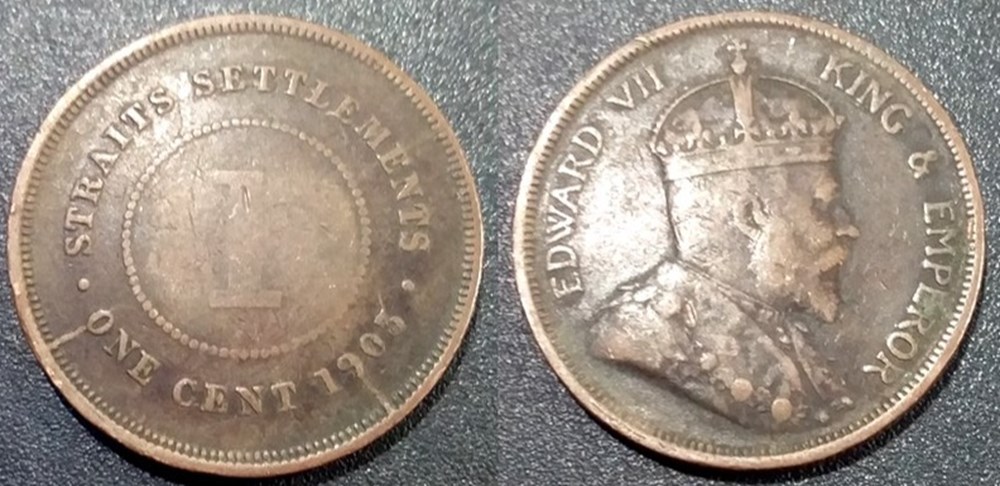 Malaisie Straits et Settlements 1 Cent 1903 monnaies monde malaisie straits et settlements 1 cent 1903