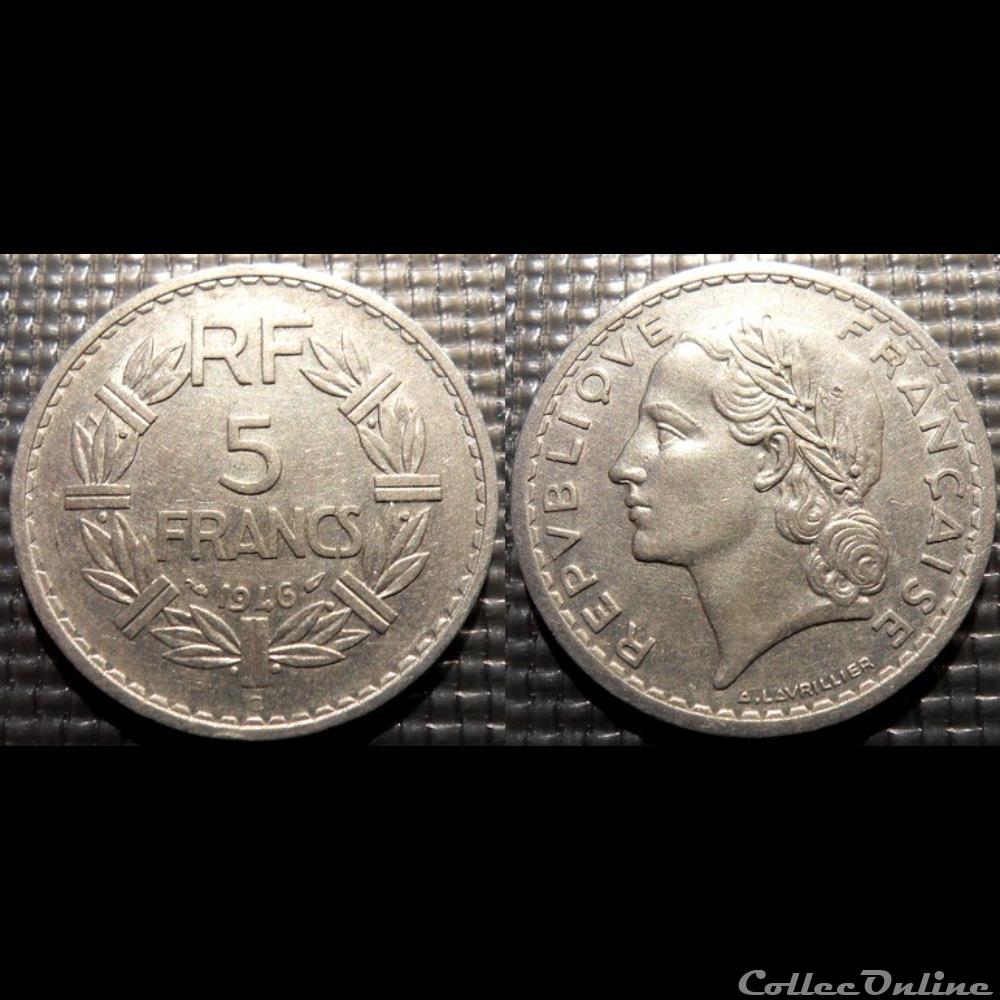 Ke 5 francs Lavrillier 1946 C 31mm 3.5g monnaie france moderne ke 5 francs lavrillier 1946 c 31mm 3 5g