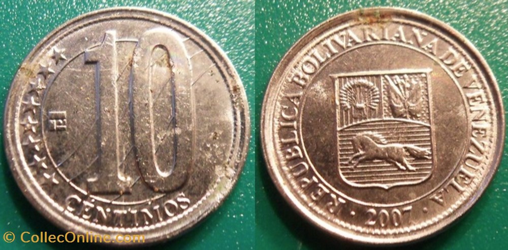 10 Centimos 2007 monnaie monde venezuela 10 centimos 2007