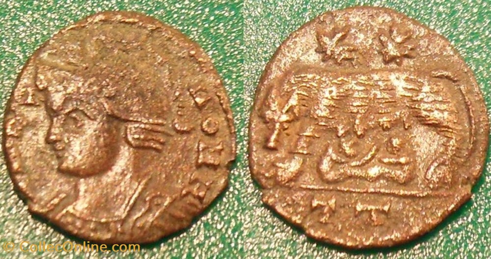 R2 VRBS ROMA Atelier indéterminé imitation monnaie antique av jc ap romaine republicaine imperiale r2 vrbs roma atelier indetermine imitation