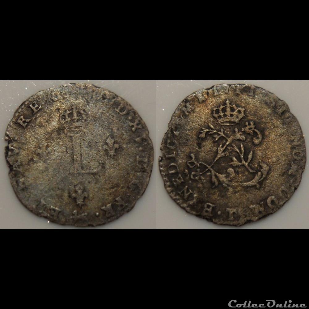 I13 Louis XV double Sol 1741 Nantes monnaie france royale i13 louis xv double sol 1741 nantes