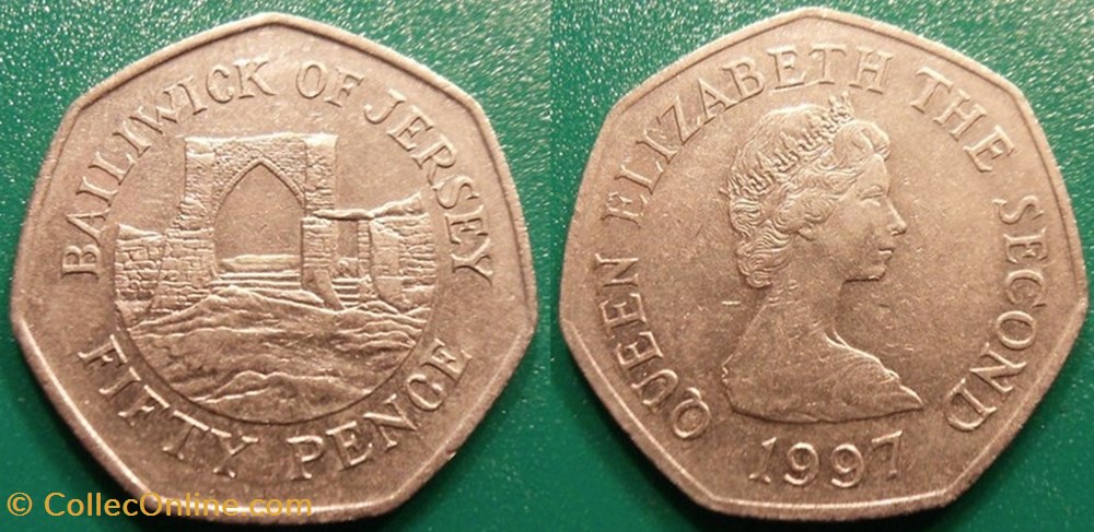 50 Pence 1997 monnaie monde jersey 50 pence 1997