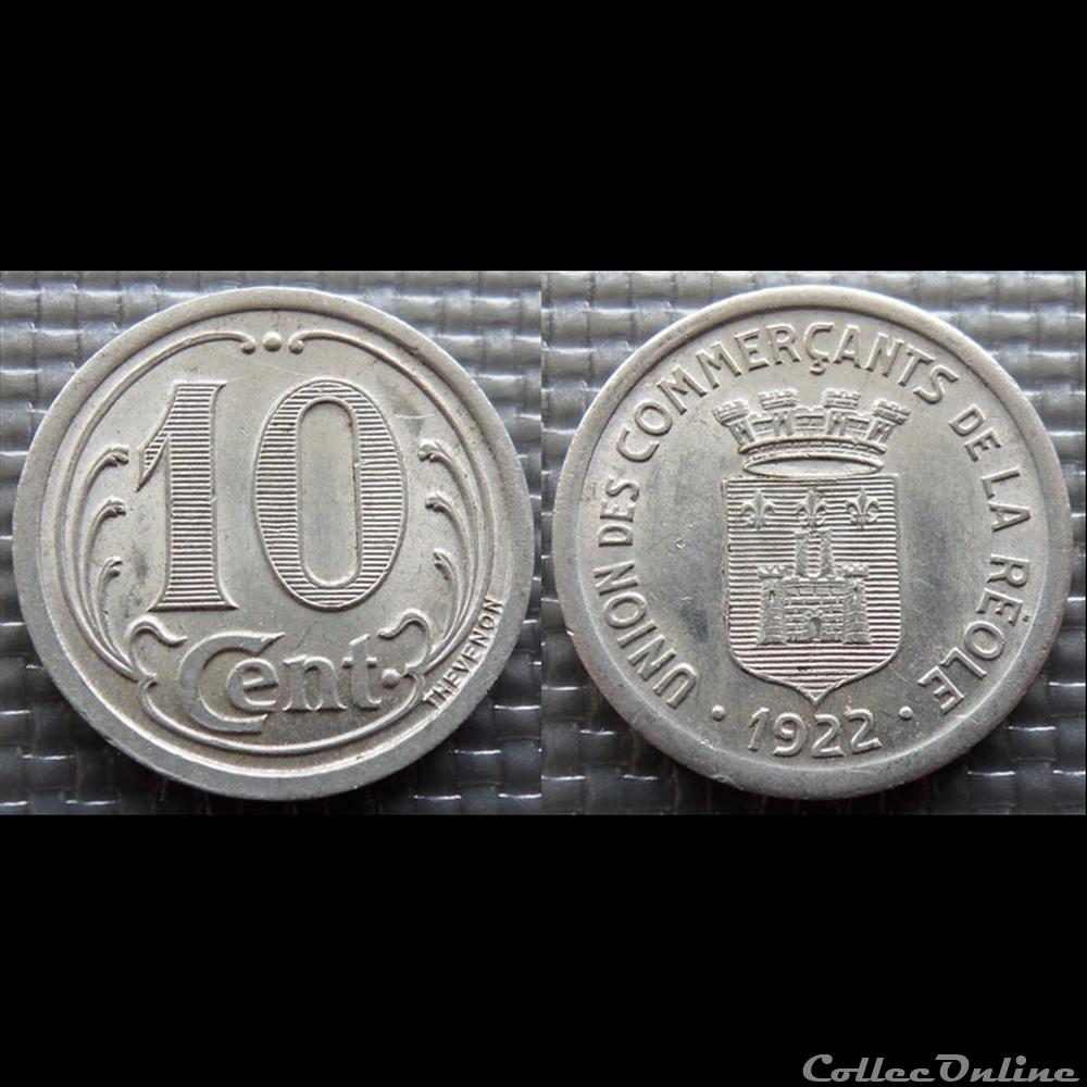 p- MN La Réole 10 C. 1922 Al Elie:10.2 monnaies paranumismatique jetons poids p mn la reole 10 c 1922 al elie 10 2