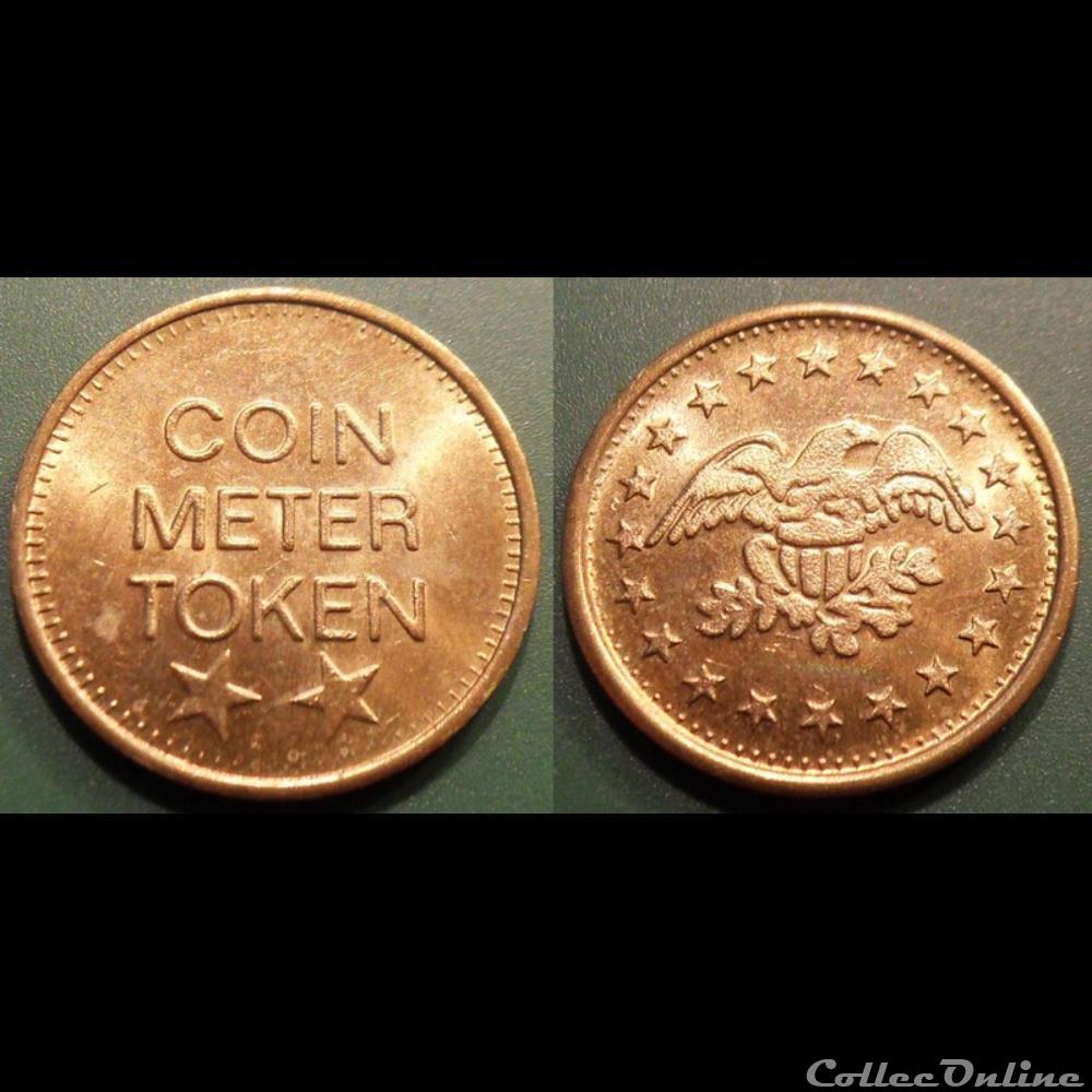 e- J etr USA Coin Meter Token monnaie jeton mereaux e j etr usa coin meter token