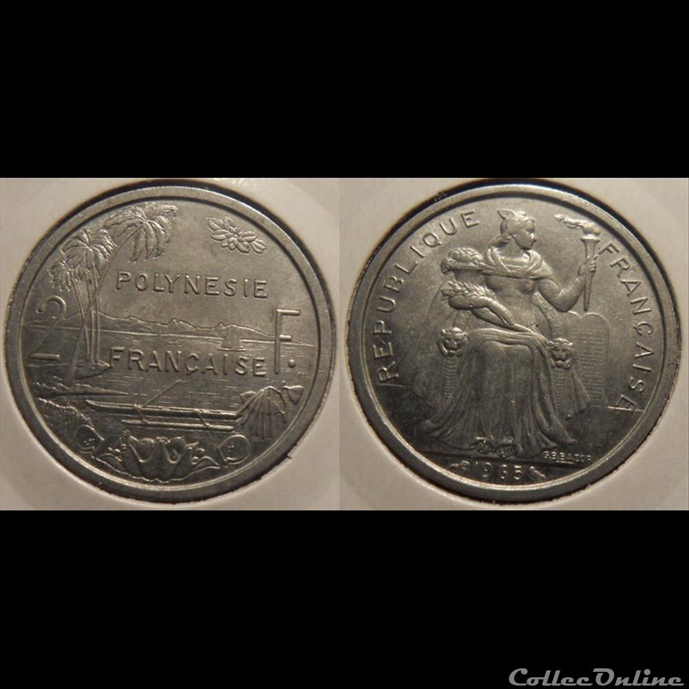 Polynésie Française 2 Francs 1965 monnaie france colony polynesie francaise 2 francs 1965