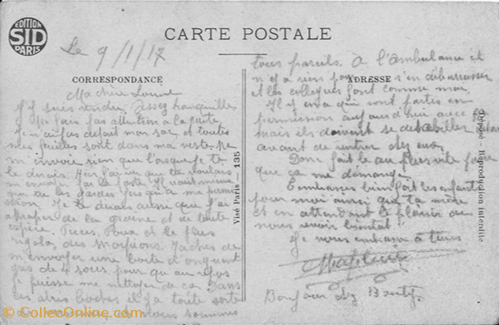 divers carte postale le meilleur remede au cafard 1917