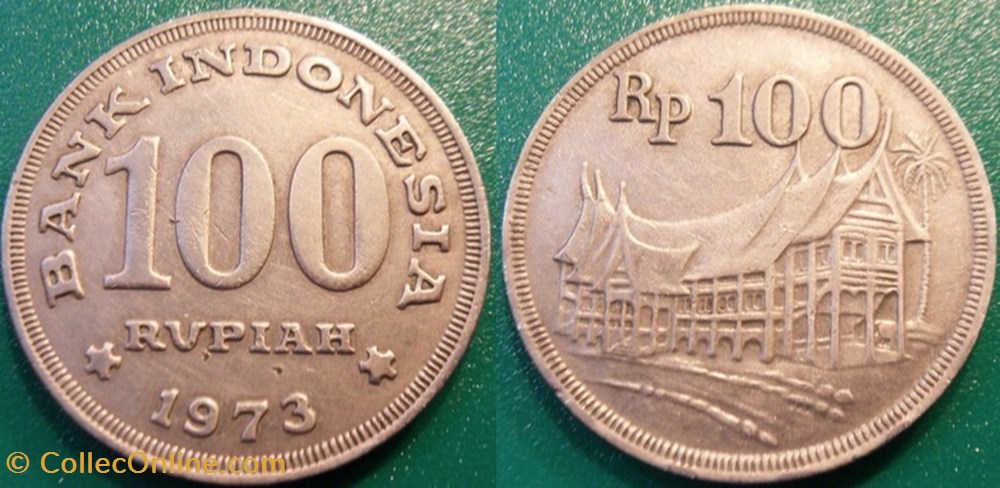 monnaie monde indonesie 100 rupiah 1973