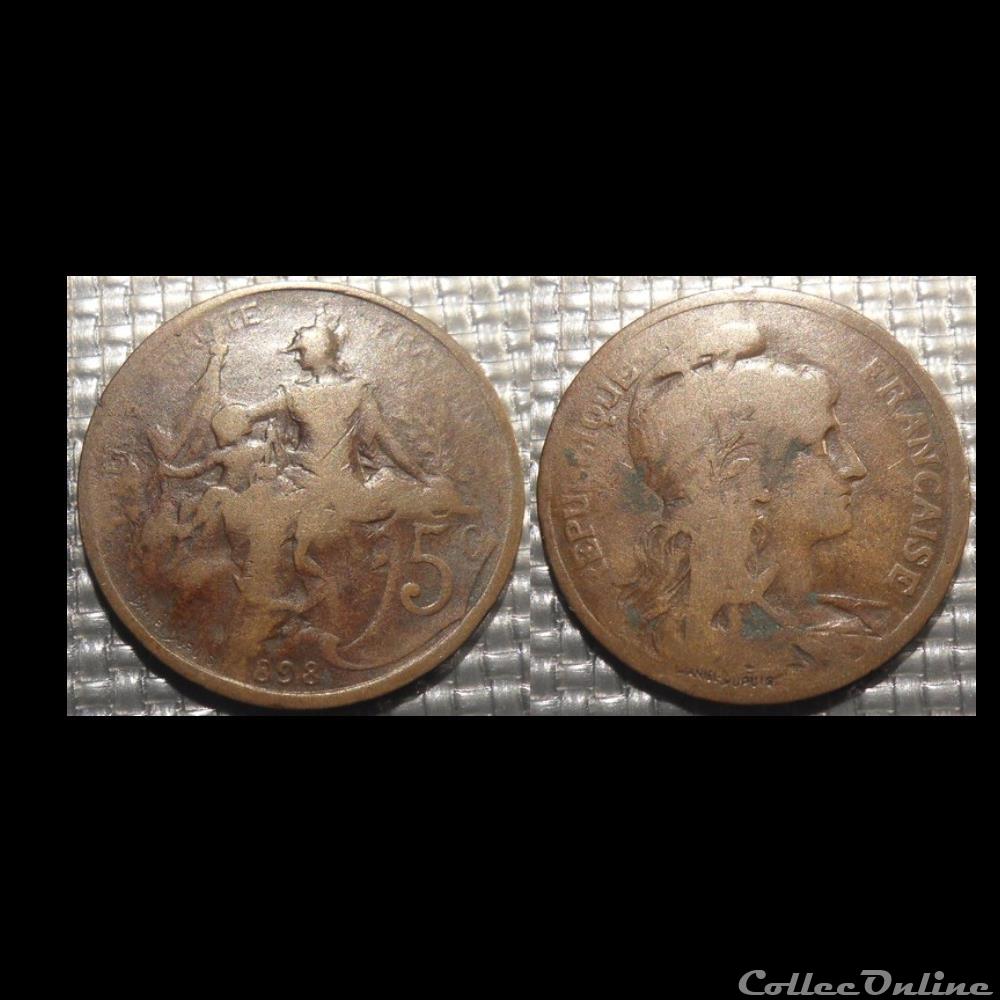 Ca 5 centimes Dupuis 1898 monnaie france moderne ca 5 centimes dupuis 1898