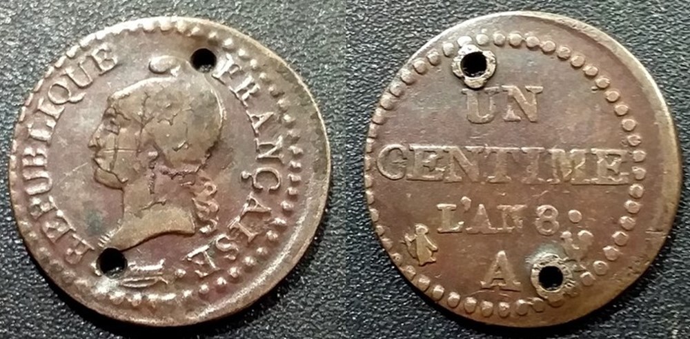 C-Consulat 1 Centime Dupré An 8A monnaies monde france c consulat 1 centime dupre an 8a