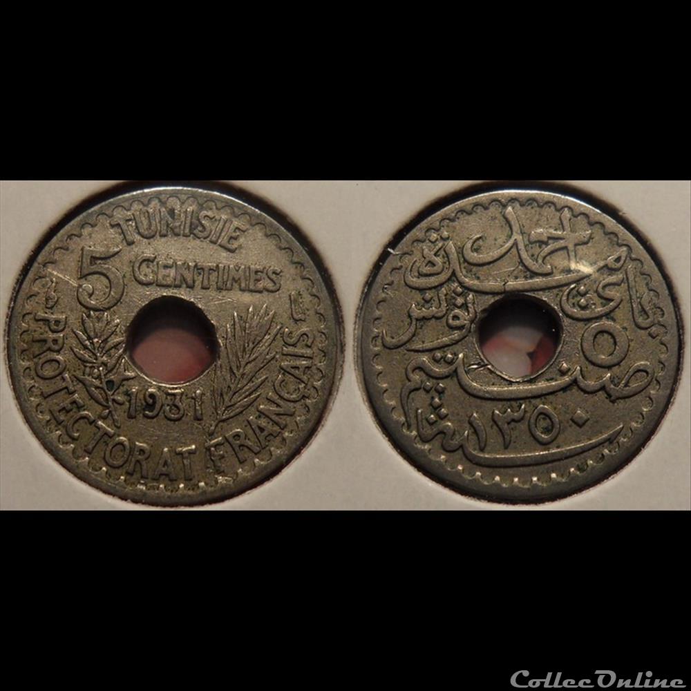 Tunisie 5 Centimes 1350--->1931 monnaie france colony tunisie 5 centimes 1350 1931