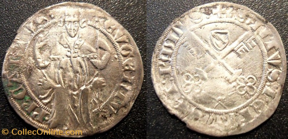 monnaies europe medievale france feodales comtat venaissin eugene iv