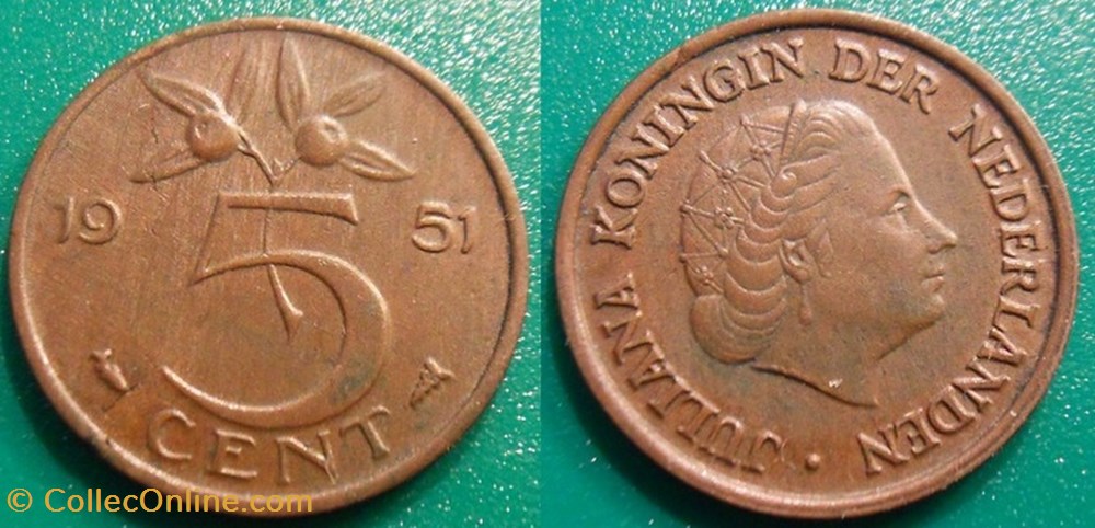 5 Cents 1951 monnaie monde pay ba 5 cents 1951
