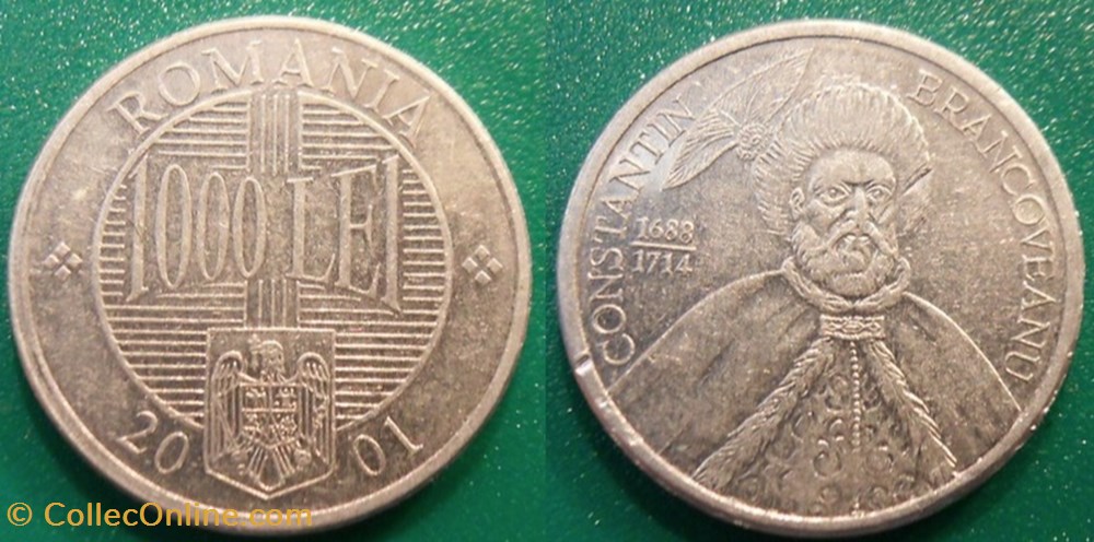 1000 Lei 2001 monnaie monde roumanie 1000 lei 2001