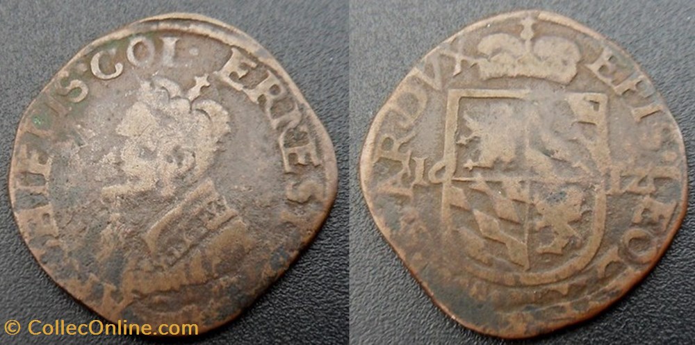 Belgique - Principauté Episcopale de Liège - Ernest de Bavière 1581-1612 monnaies monde belgique principaute episcopale de liege ernest de baviere 1581 1612