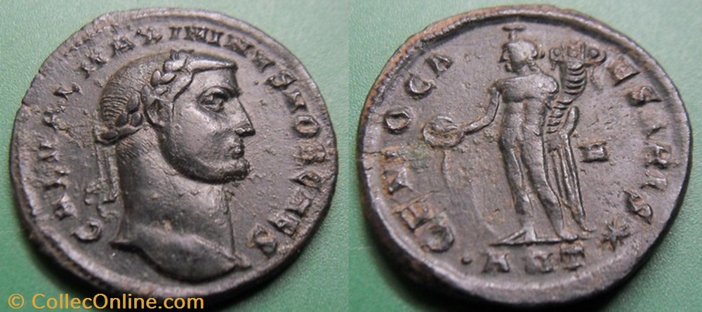 G- Le Bas Empire Maximin II Daia Follis monnaie antique av jc ap romaine republicaine imperiale g le bas empire maximin ii daia follis