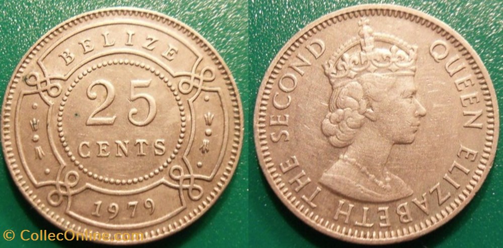 25 Cents 1979 monnaie monde belize 25 cents 1979