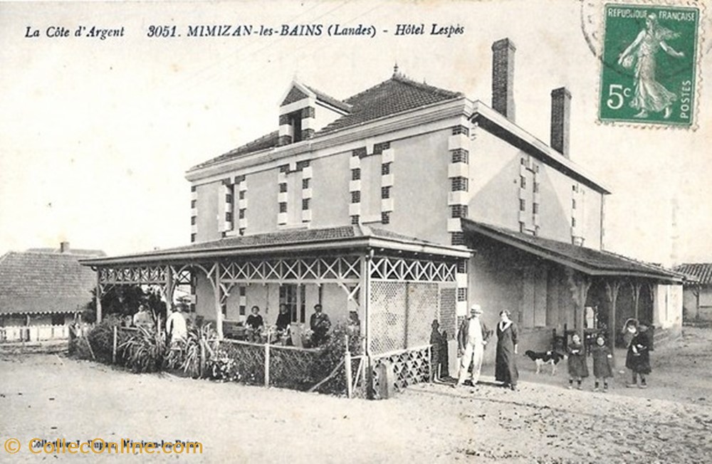 Carte Postale (40) Mimizan les Bains divers carte postale 40 mimizan les bains