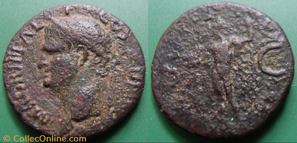 monnaie antique av jc ap romaine republicaine imperiale b julio claudiens agrippa as