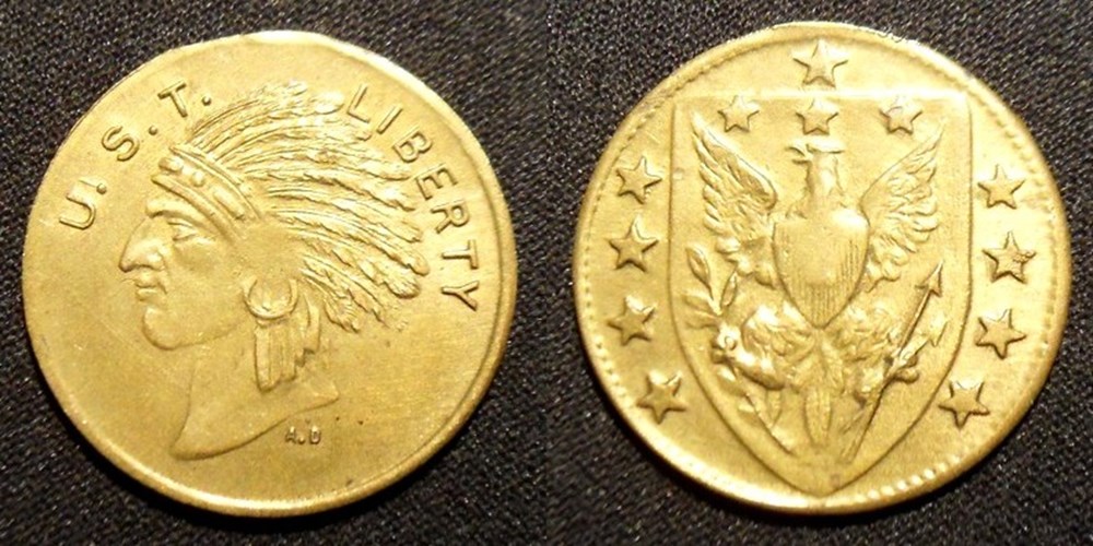 e- J etr USA Tête Indien U.S.T. Liberty monnaies paranumismatique jetons poids e j etr usa tete indien u s t liberty