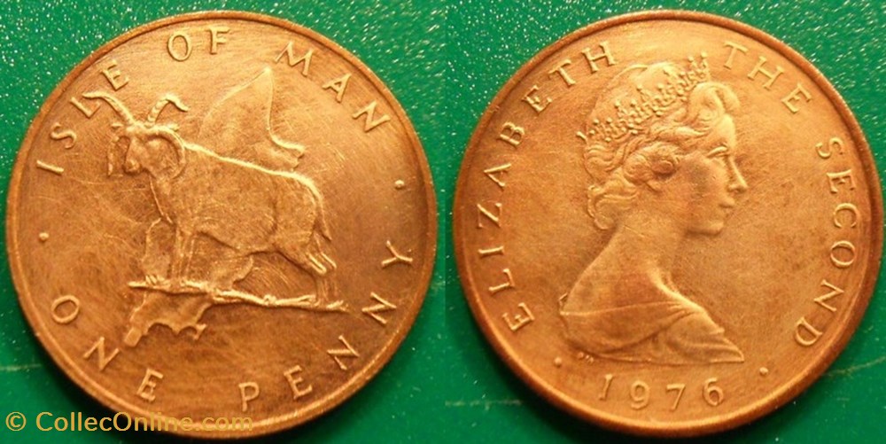 1 Penny 1976 monnaie monde ile de man 1 penny 1976