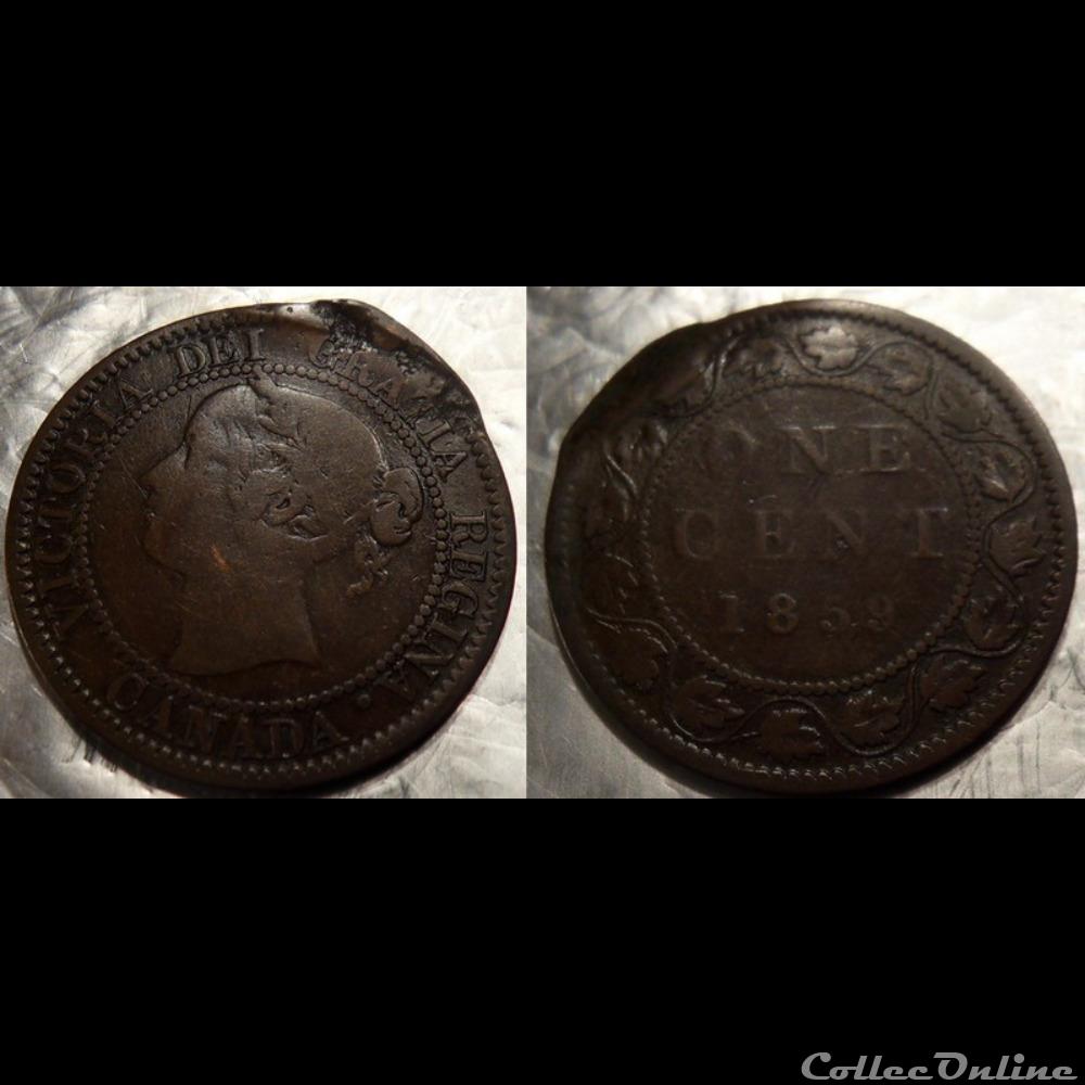 Canada 1 Cent 1859 monnaie monde canada 1 cent 1859