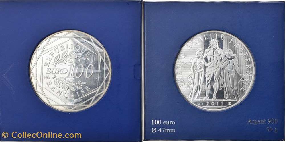 100 Euros 2011 Monnaie de Paris monnaies monde france 100 euros 2011 monnaie de paris