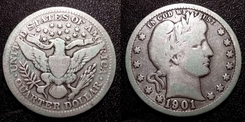 monnaies usa 1 4 dollar 1901