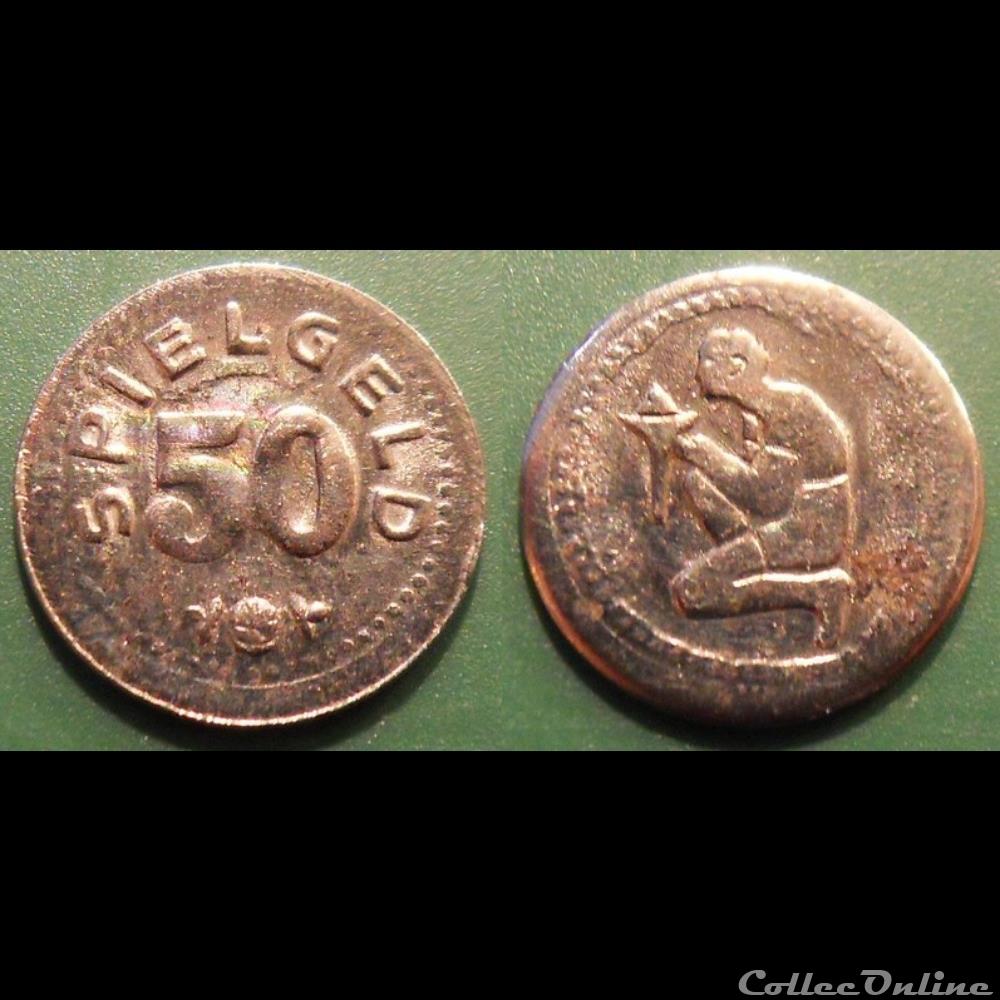 monnaie jeton mereaux e j etr allemagne spielgeld 50