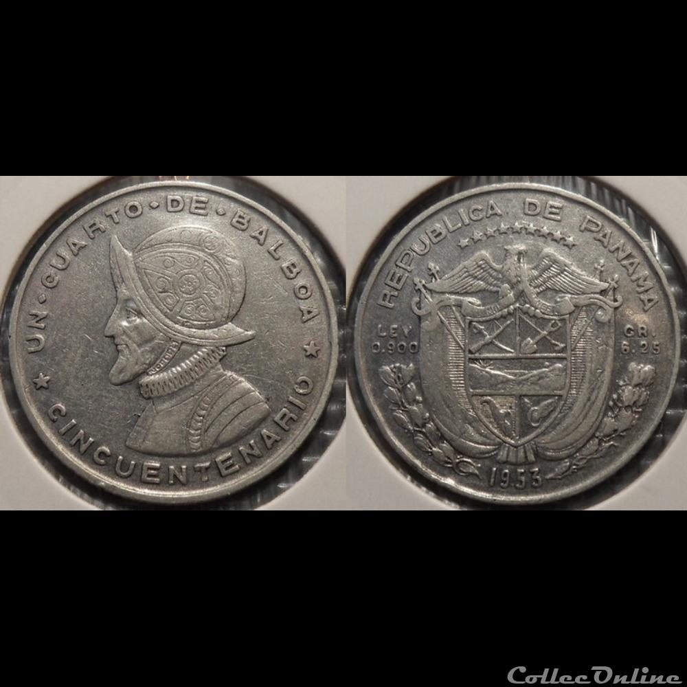 monnaie antique romaine panama 1 4 balboa 1953