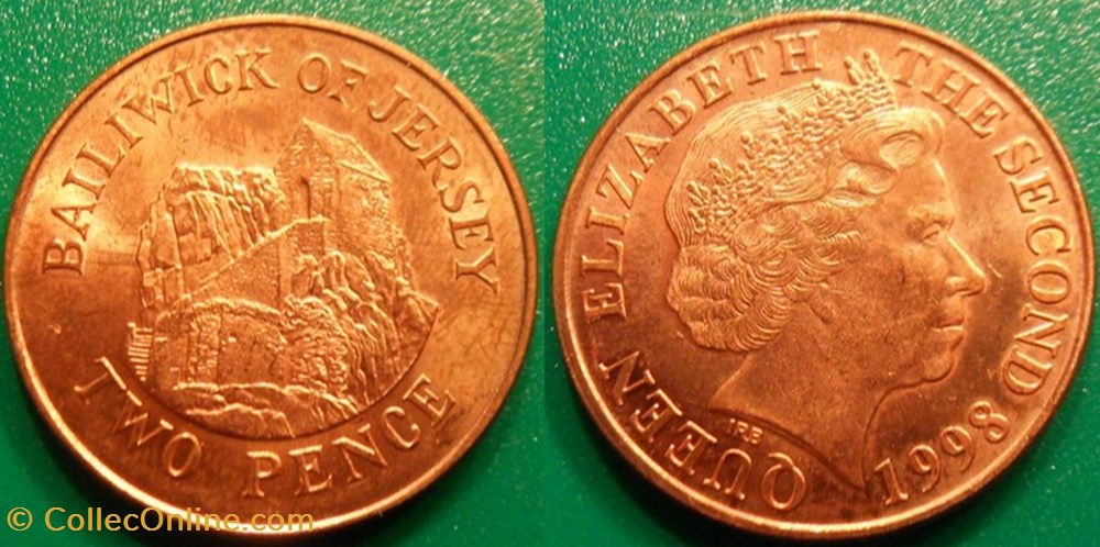 2 Pence 1998 monnaie monde jersey 2 pence 1998