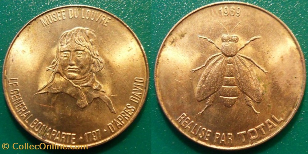 u- Jeton Total - Bicentenaire Napoléon - n°04 - Le Général Bonaparte monnaies paranumismatique jetons poids u jeton total bicentenaire napoleon n 04 le general bonaparte