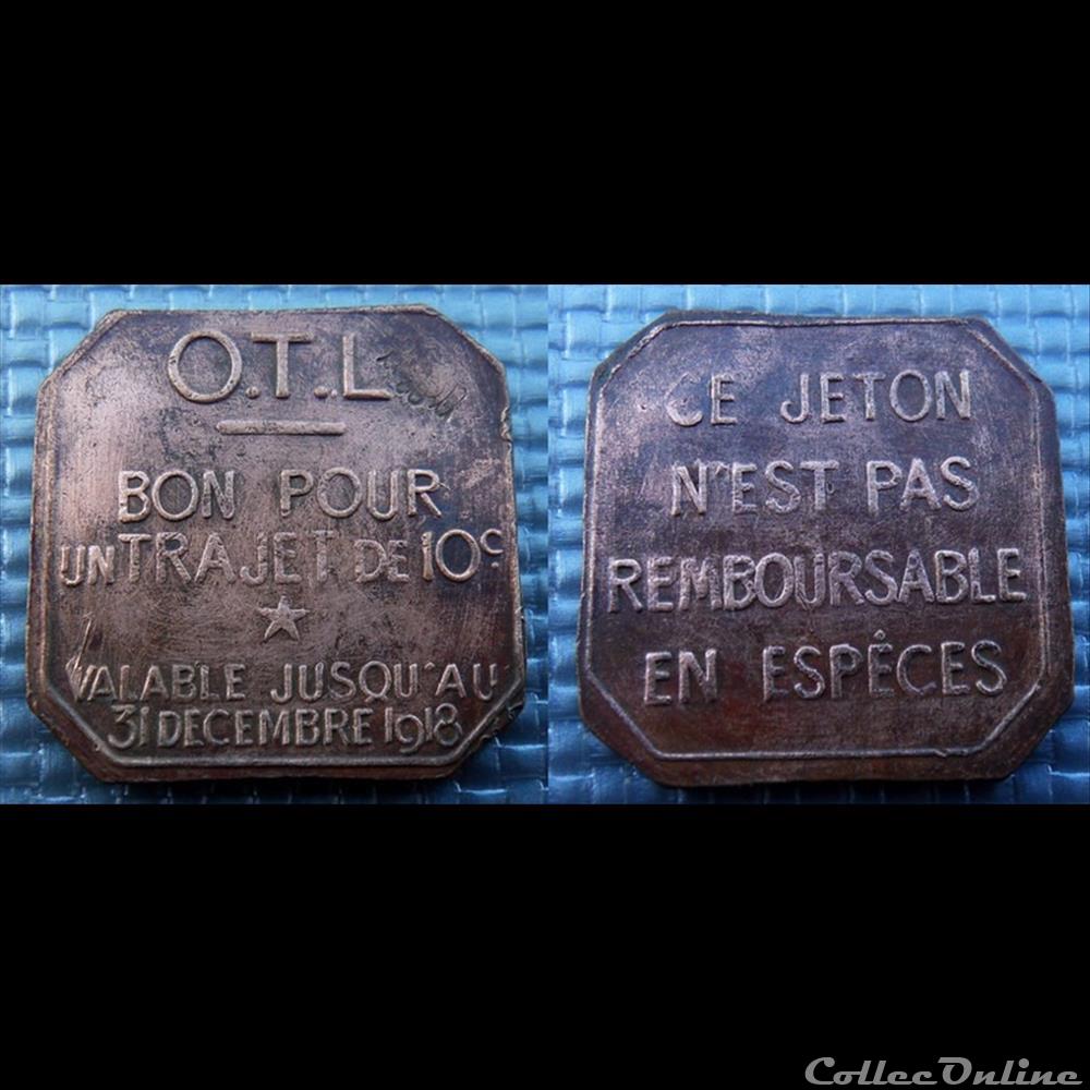 n- jeton Transport Lyon OTL monnaie mereaux n jeton transport lyon otl