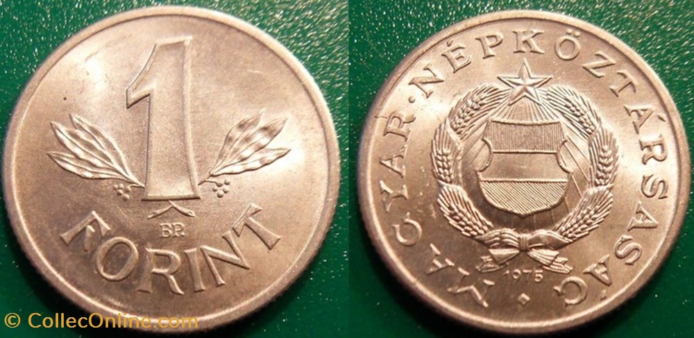 1 Forint 1975 monnaie monde hongrie 1 forint 1975