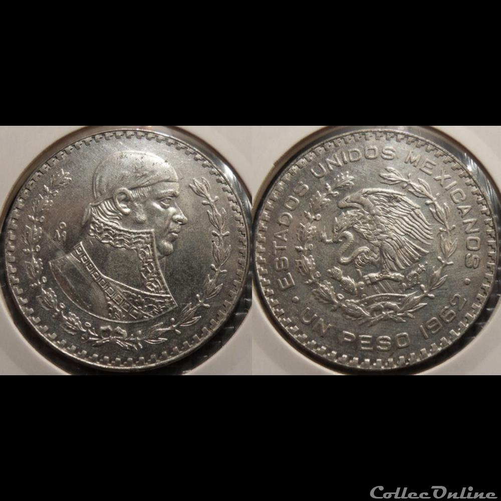 monnaie france royale mexique 1 peso 1962