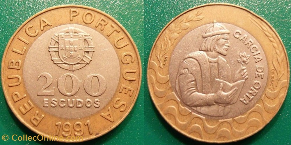 200 Escudos 1991 monnaie monde portugal 200 escudos 1991