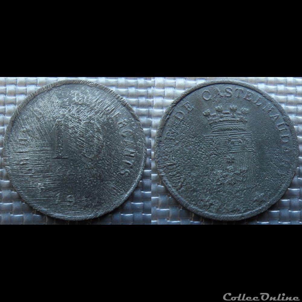 p- MN Castelnaudary 10 C. 1917 Zi Elie:10.2 monnaies paranumismatique jetons poids p mn castelnaudary 10 c 1917 zi elie 10 2