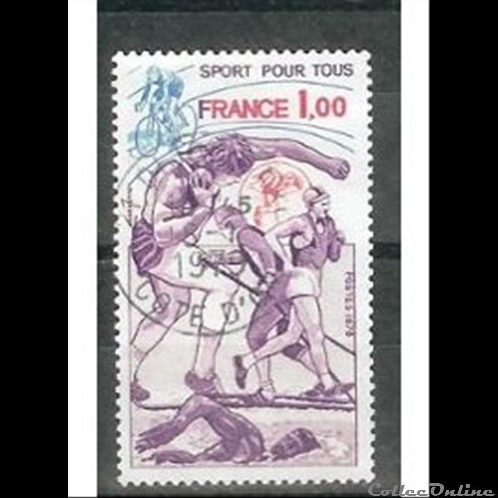 timbre france assignat 1978 sport pour tous