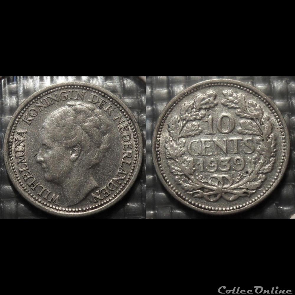 Pays Bas 10 Cents 1939 monnaie jeton mereaux royale pays bas 10 cents 1939