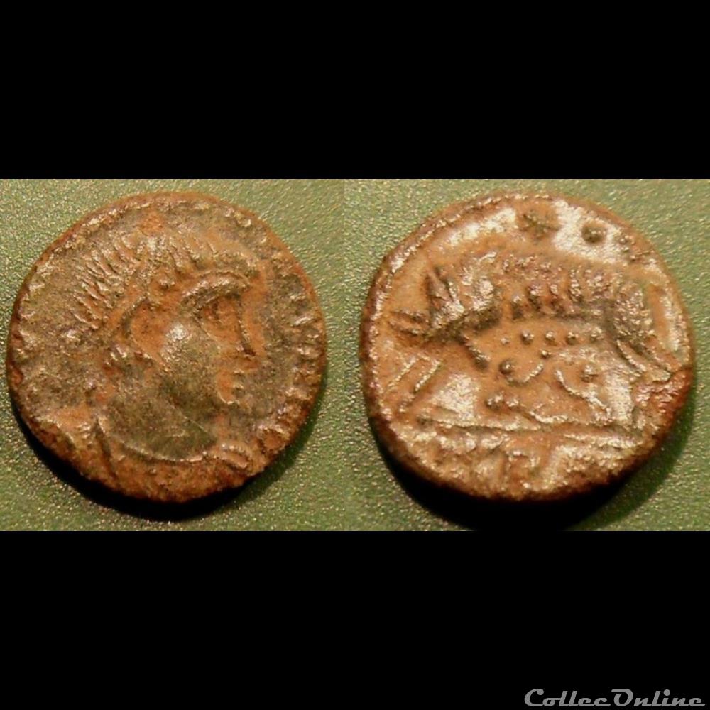 Pb24 VRBS ROMA Trèves imitation monnaie antique romaine pb24 vrbs roma treves imitation