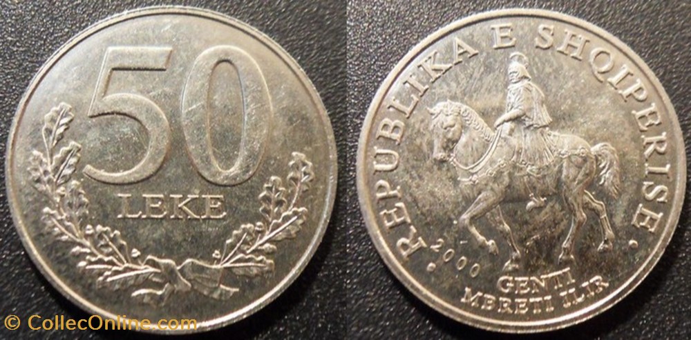 50 Lekë 2000 monnaies monde albanie 50 leke 2000
