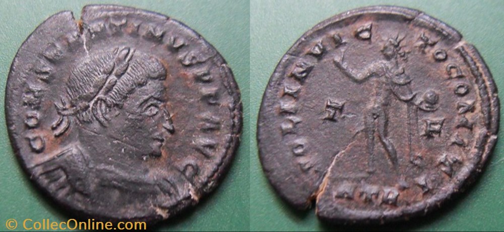G- Le Bas Empire Constantin I Follis monnaie antique av jc ap romaine republicaine imperiale g le bas empire constantin i follis