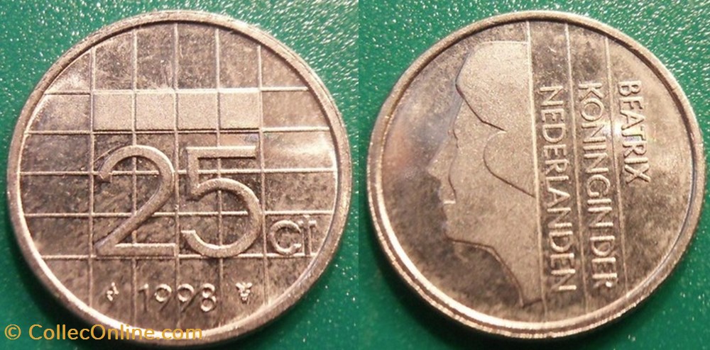 25 Cent 1998 monnaie monde pay ba 25 cent 1998