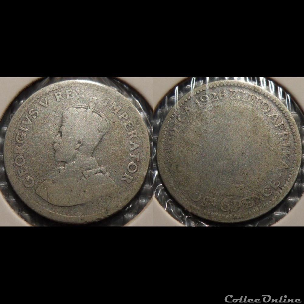 South Africa 6 pence 1926 monnaie france colony south africa 6 pence 1926