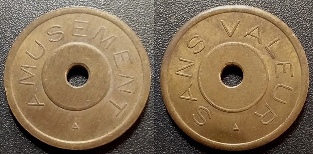 h- Jeton Amusement monnaies paranumismatique jetons poids h jeton amusement